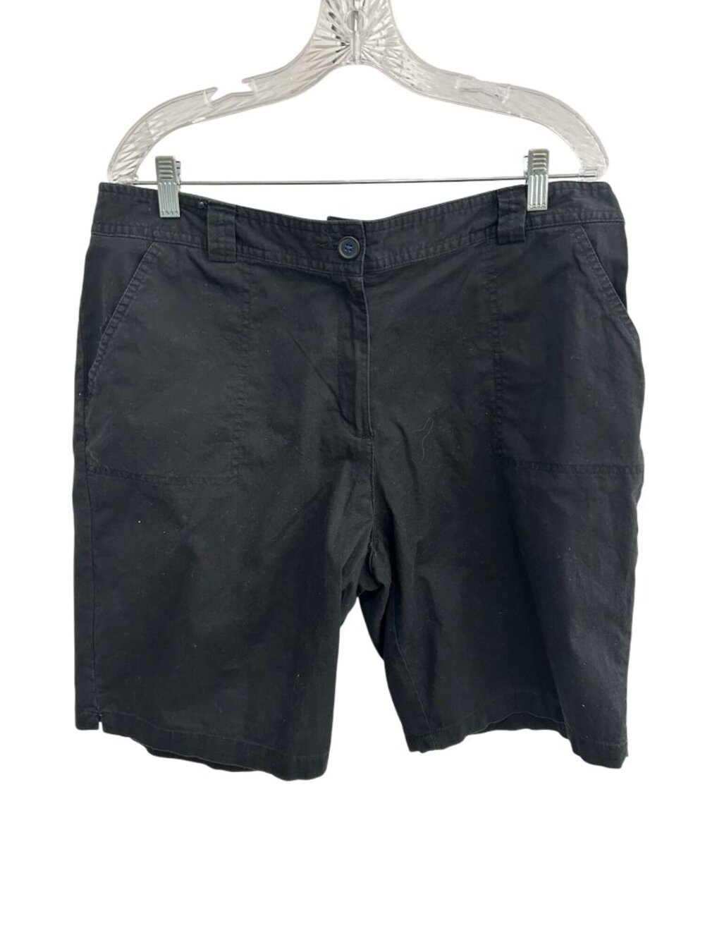 White Stag 16 Black Soot Cotton Blend Shorts Minimalist Clean Girl